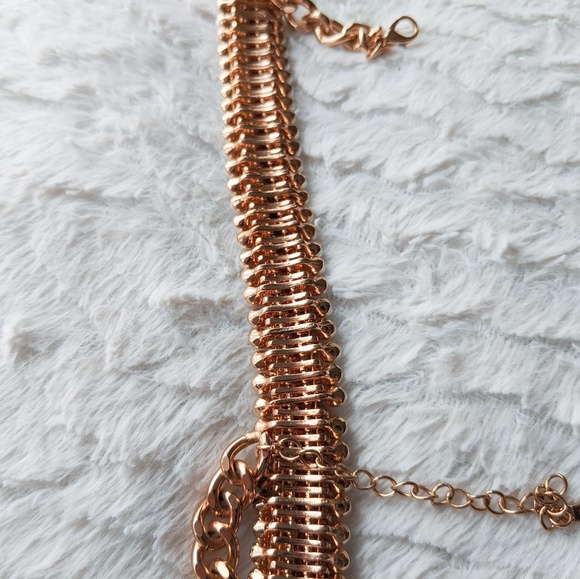 Faux Pearl and Crystal Gold Choker Necklace - Picture 3 of 4